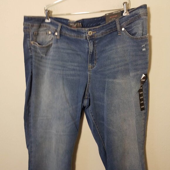 Torrid Jeans Womens 24R Blue Luxe Slim Boot Typhoon Super Stretch Denim 13743485 - Picture 3 of 9